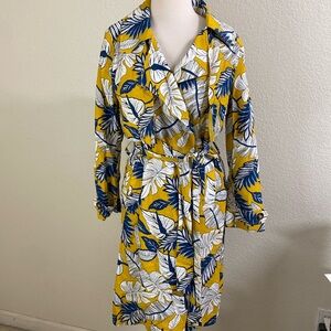 Frnch Paris Trench Coat Lightweight‎ Tropical White Lotus Wear